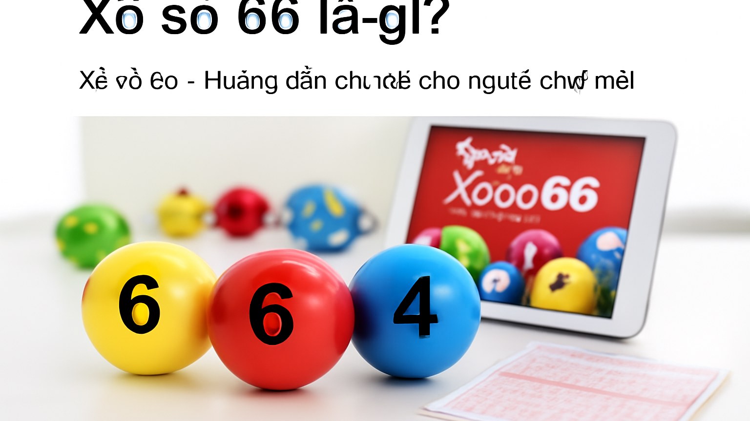 Xổ số 66 – Hướng dẫn chi tiết cho người chơi mới