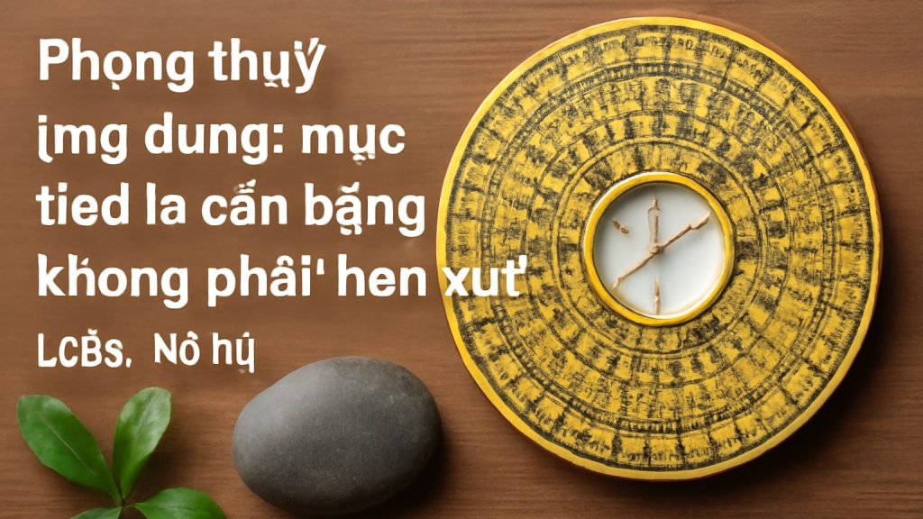Minh họa: Phong thủy ứng dụng: mục tiêu là cân bằng, không phải “hên xui”